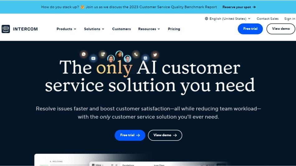 Intercom is an AI Chatbot builder for your business to automate and streamline customer service operations.