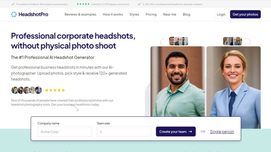 HeadShotPro is an AI photo editor providing high-quality corporate headshots. Explore its features, use cases, pricing and comparison with other AI tools