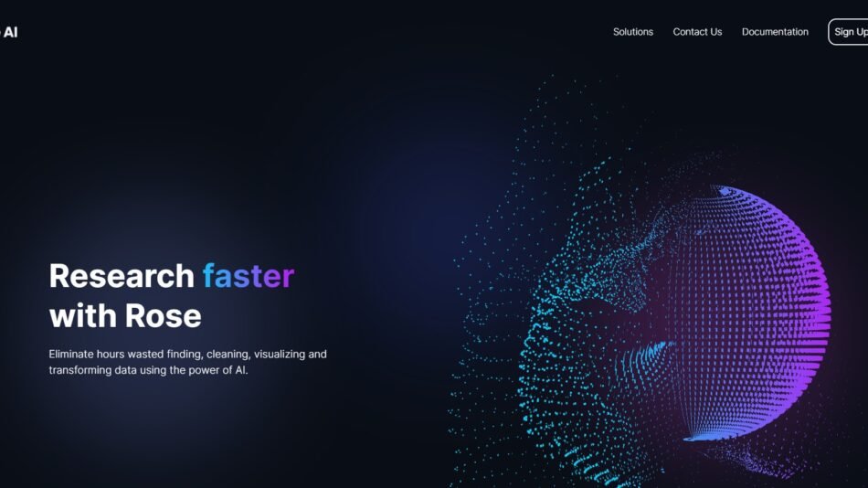 Rose manages vast data sets effortlessly, providing visualizations and insights based on natural language prompts