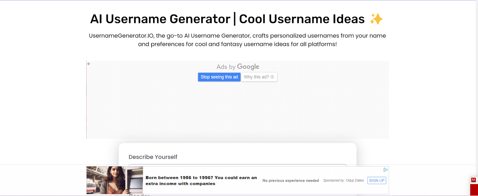 ai username -
