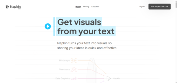 Napkin.ai – Transform Text into Stunning Visuals Effortlessly