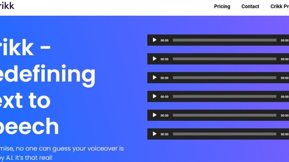 Crikk AI Text-to-Speech