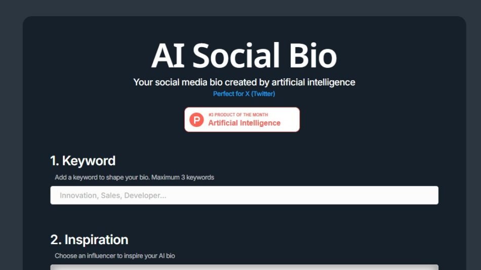AI Social Bio