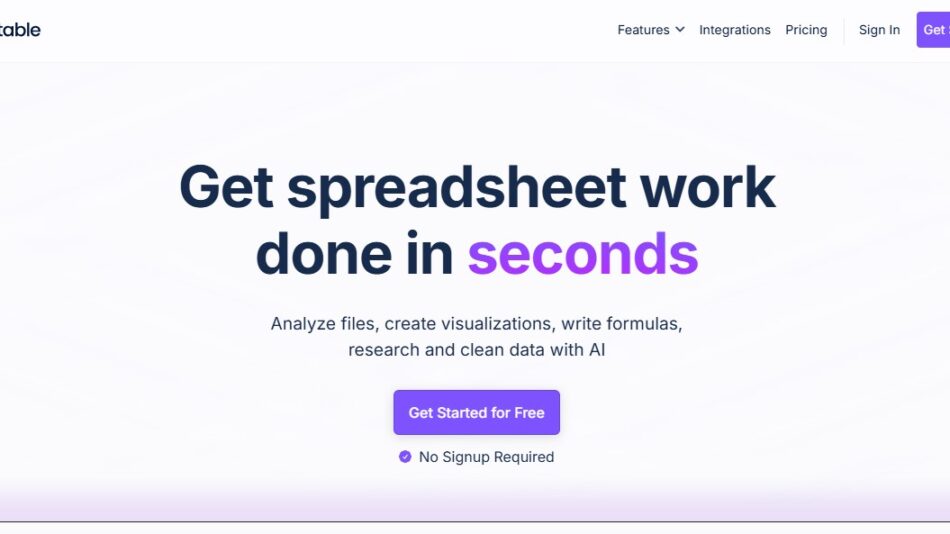 Sourcetable