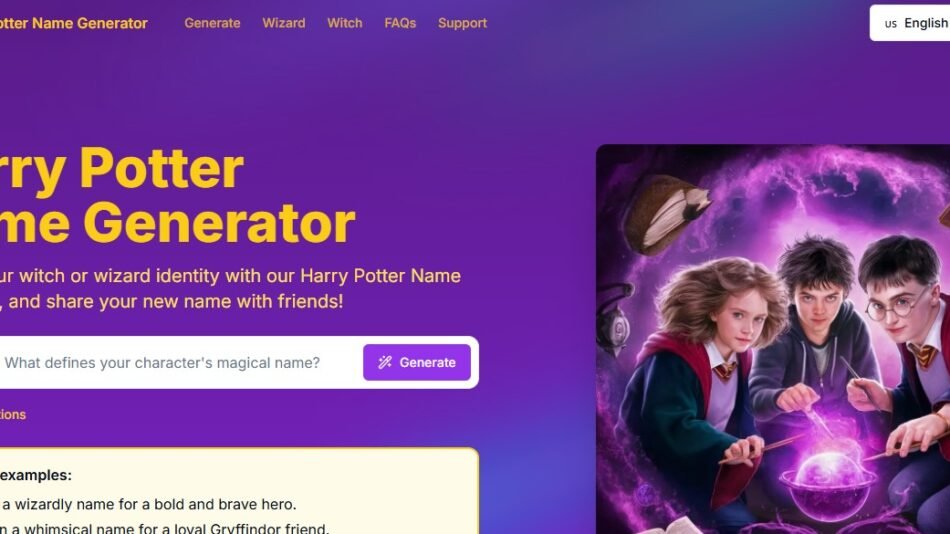 Harry Potter Name Generator