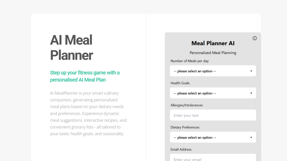 AI Meal Plan