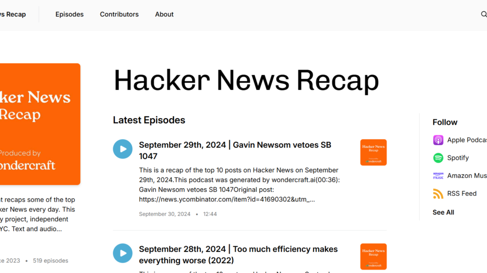 Hacker News Recap
