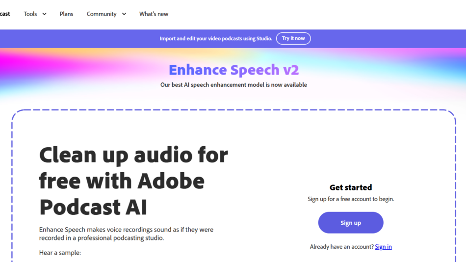 Adobe Podcast