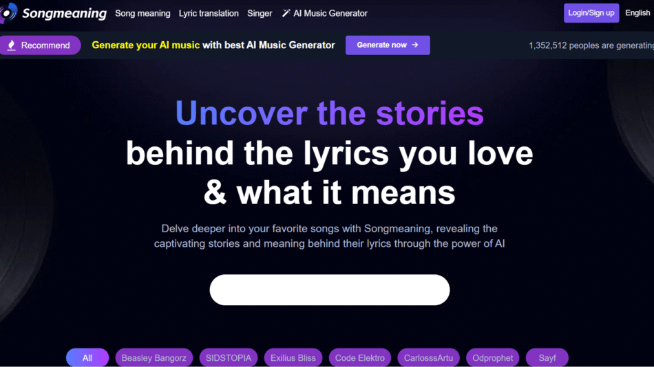 SongMeaning.io