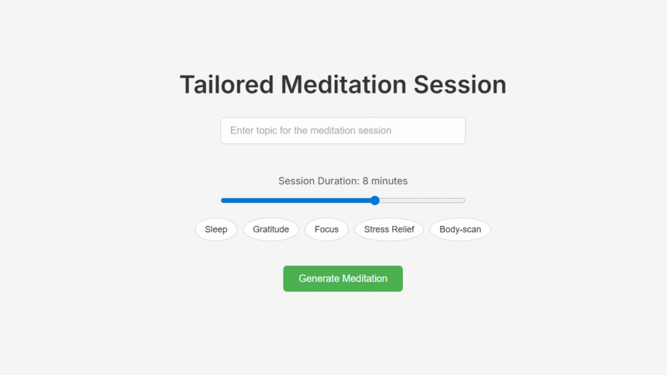 Tailored Mindfulness