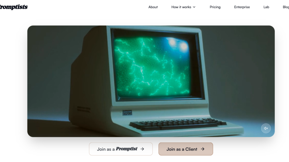 2 - Retro beige desktop computer with a green glowing monitor displaying abstract circuitry.