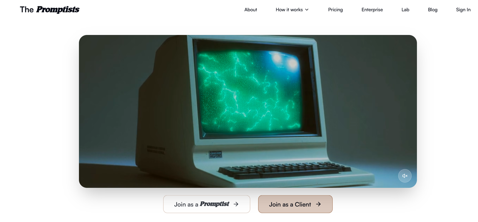 2 - Retro beige desktop computer with a green glowing monitor displaying abstract circuitry.