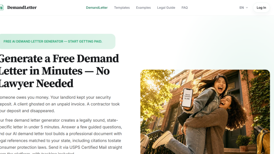 1 - Two women outdoors, one lifting the other on her back, smiling while holding a phone showing a 'Deposit Refunded' message on the screen.