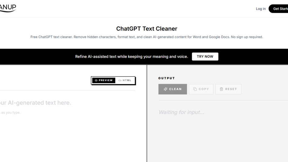 GPT CLEAN UP
